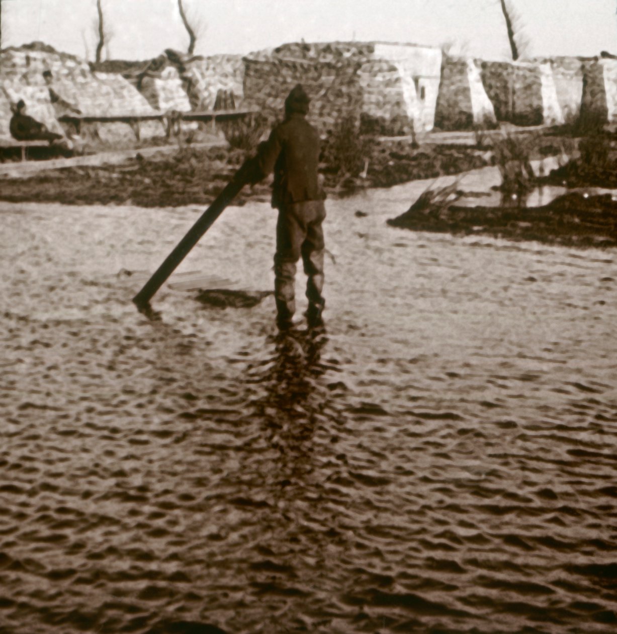Prima linea, Ramskapelle, Belgio, c1914-c1918 da Unbekannt