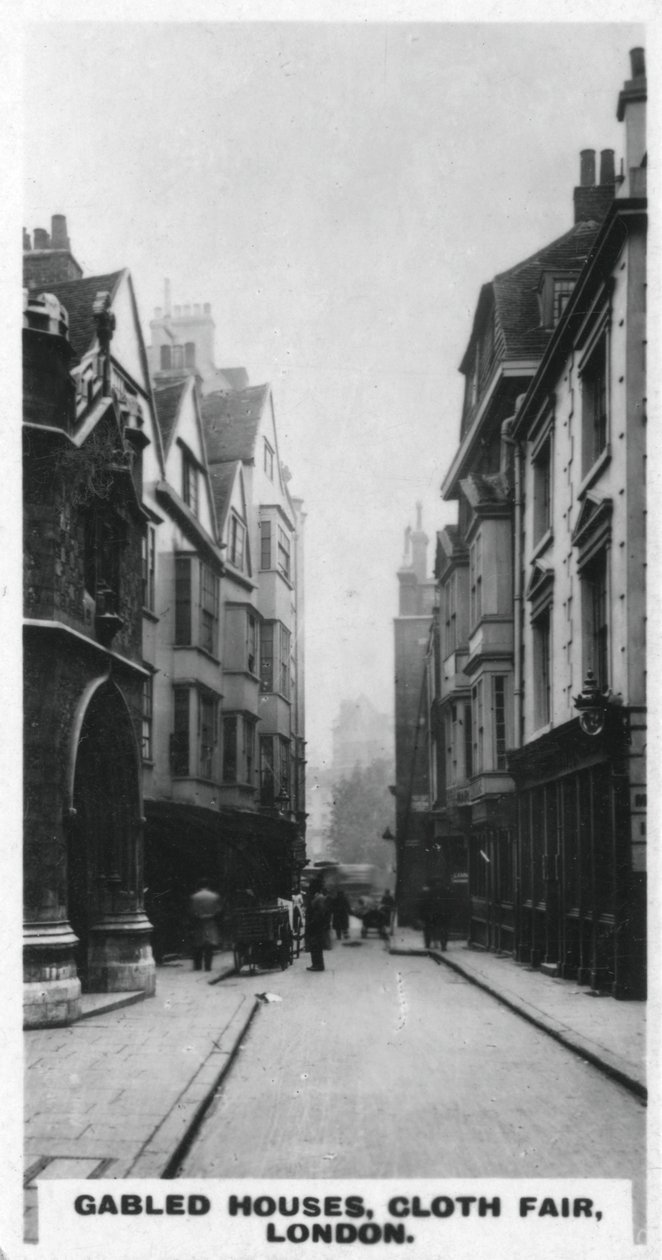 Case a due spioventi, Cloth Fair, Londra da Unbekannt
