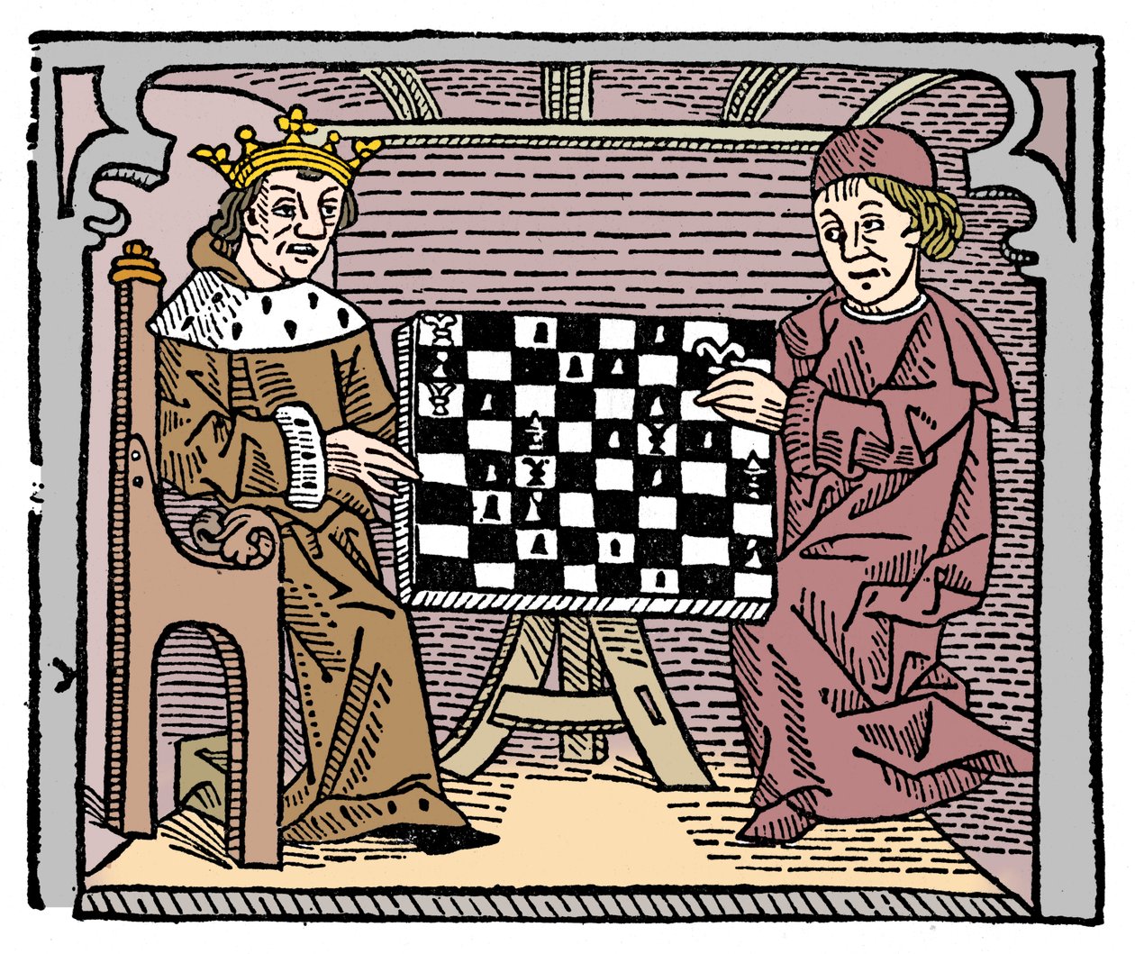 Gioco e partita di scacchi, 1474 da Unbekannt