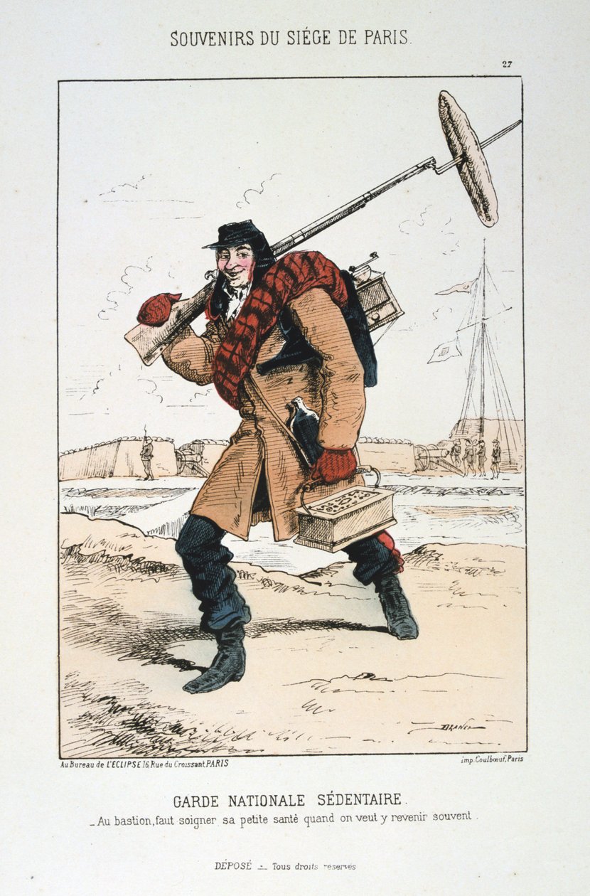 Garde Nationale Sedentaire, Assedio di Parigi, 1870-1871 da Unbekannt