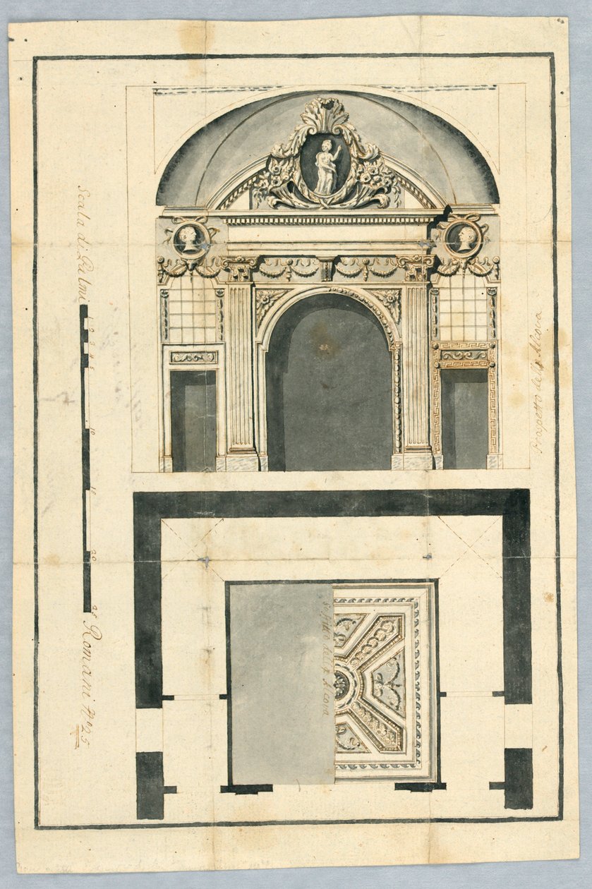 Porta e pezzo di soffitto da Unbekannt