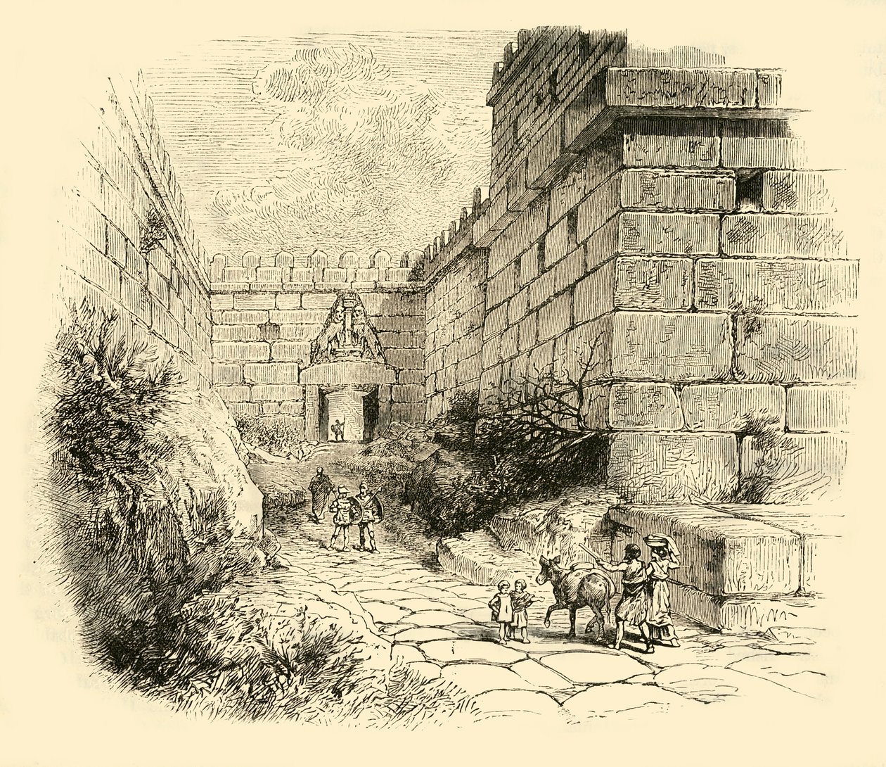 Porta dei Leoni a Micene, 1890 da Unbekannt