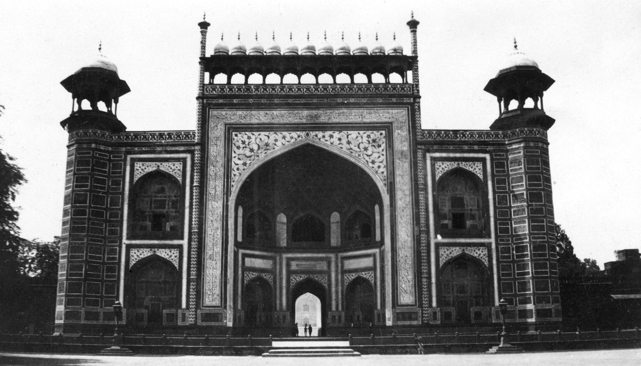 Porta del Taj Mahal, Agra, India, 1916-1917 da Unbekannt