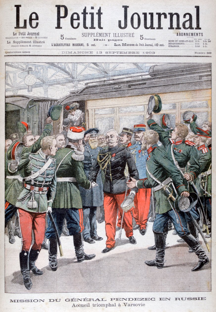 Missione diplomatica del generale Pendezec in Russia, 1903 da Unbekannt