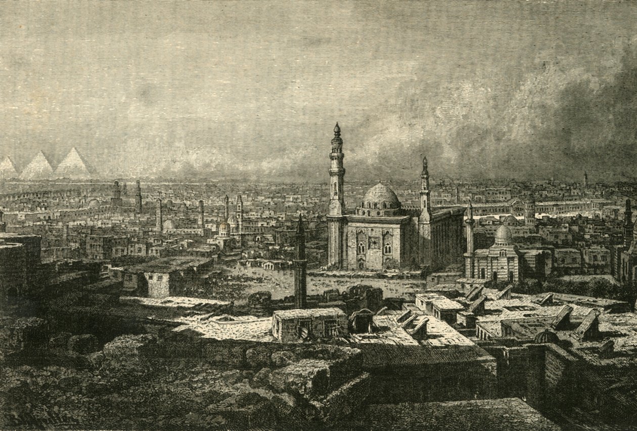 Veduta generale del Cairo, 1890 da Unbekannt