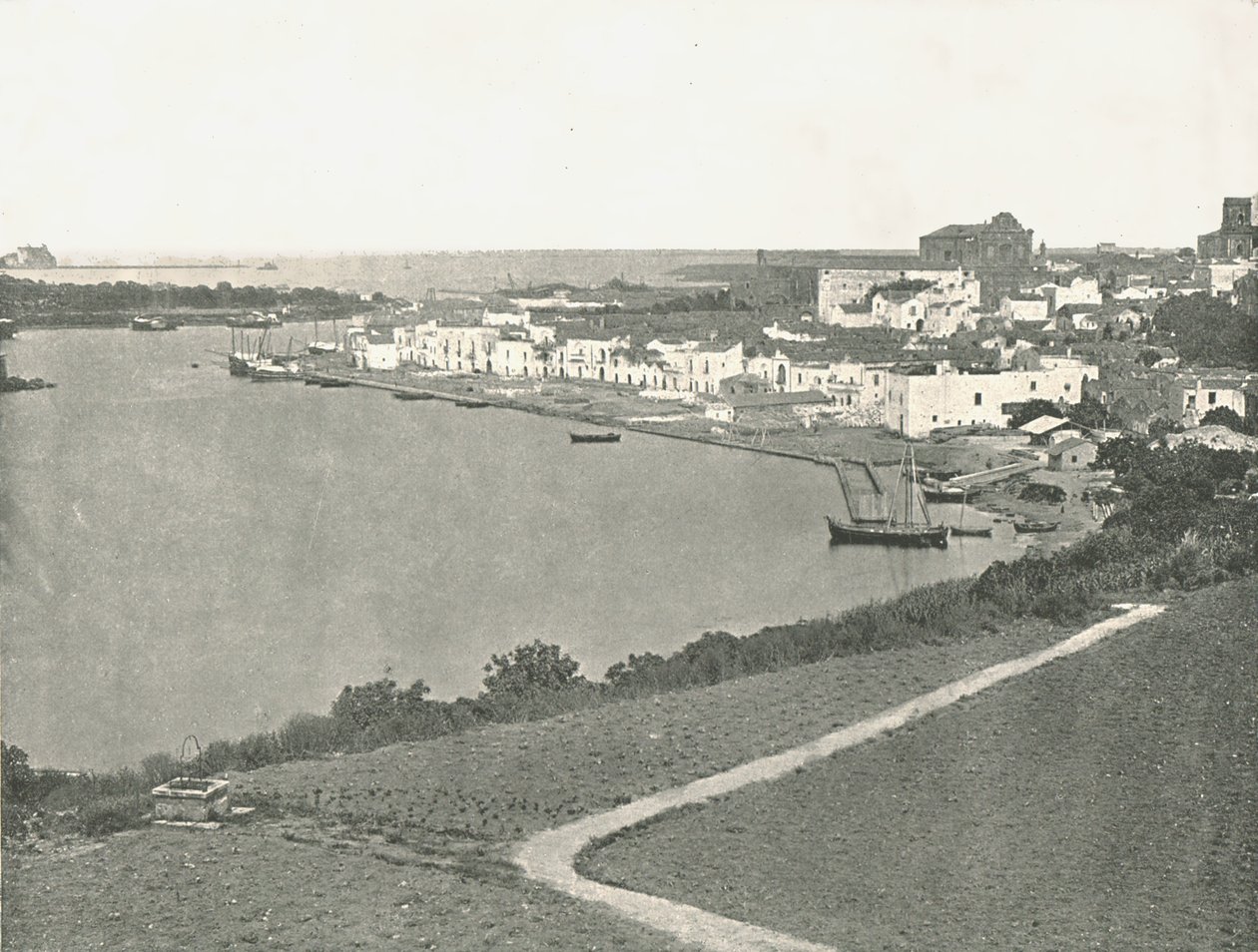 Veduta generale, Brindisi, Italia, 1895 da Unbekannt