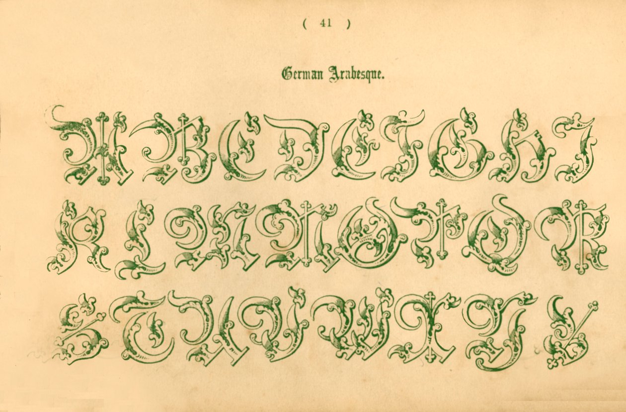 Arabesco tedesco, 1862 da Unbekannt