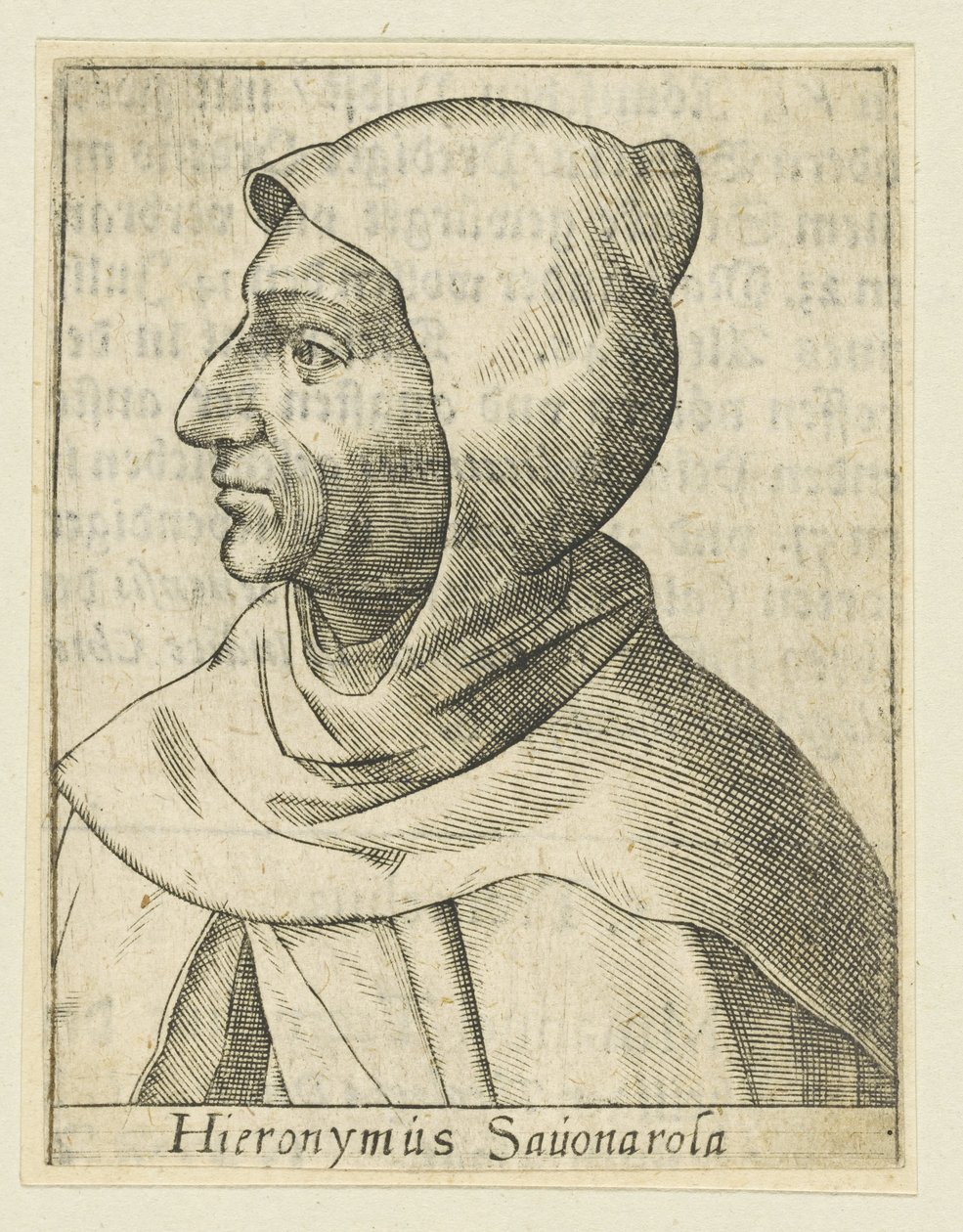 Girolamo Savonarola, ca. 1600 da Unbekannt