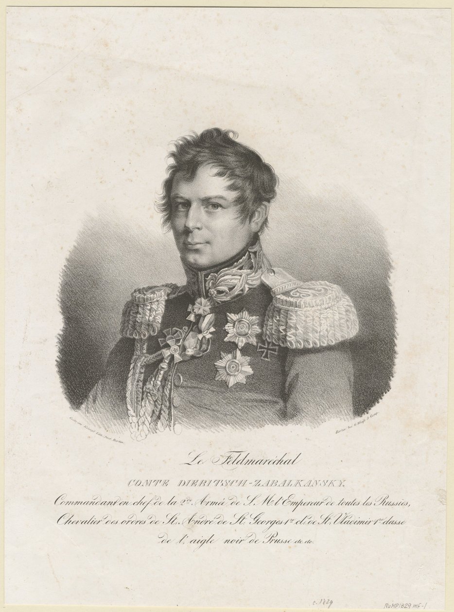 Graf Ivan Ivanovich Diebitsch-Zabalkansky, 1829 da Unbekannt
