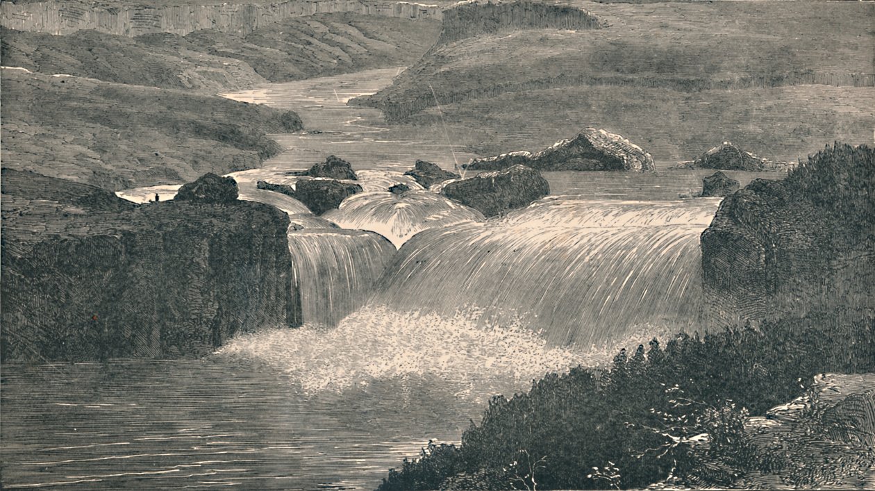 Grandi cascate del fiume Yellowstone da Unbekannt