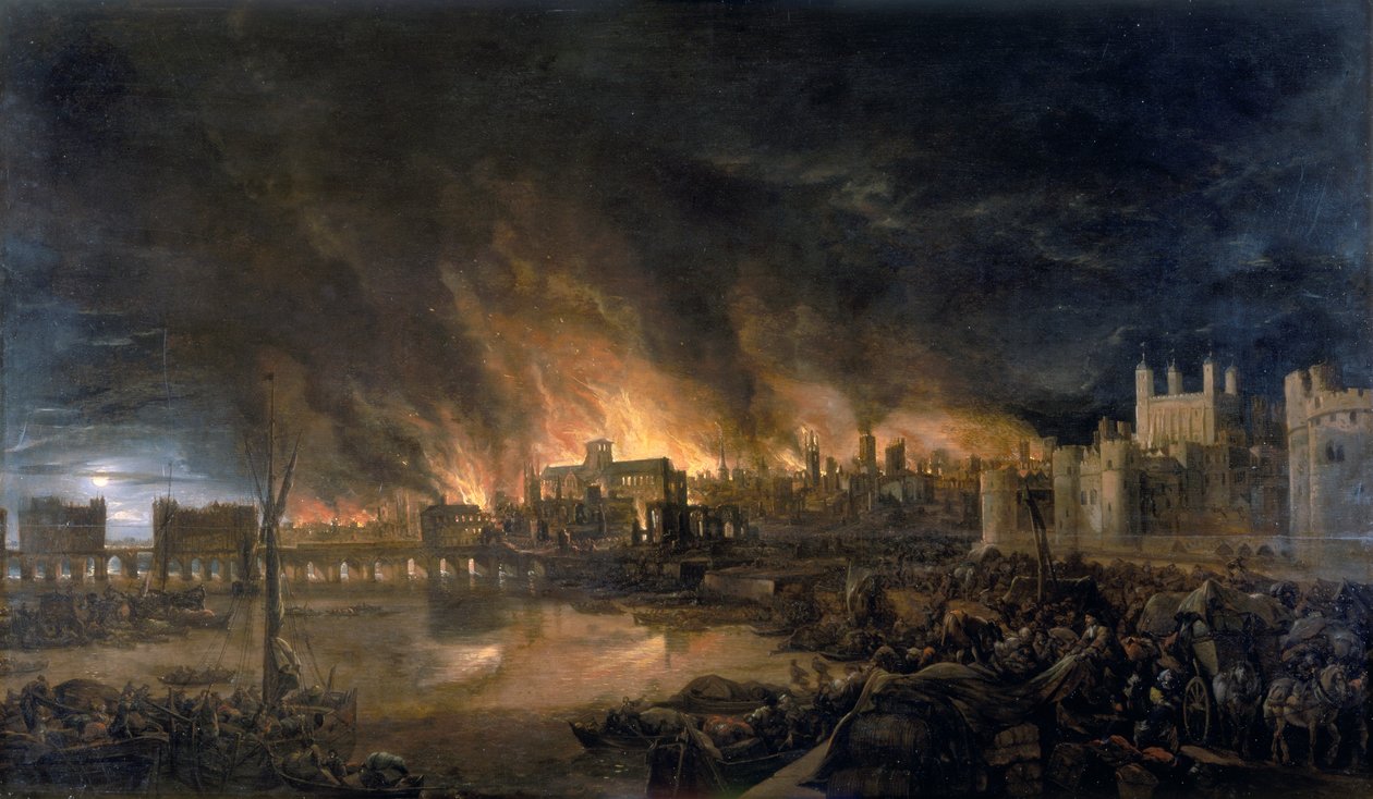 Grande incendio di Londra da Unbekannt