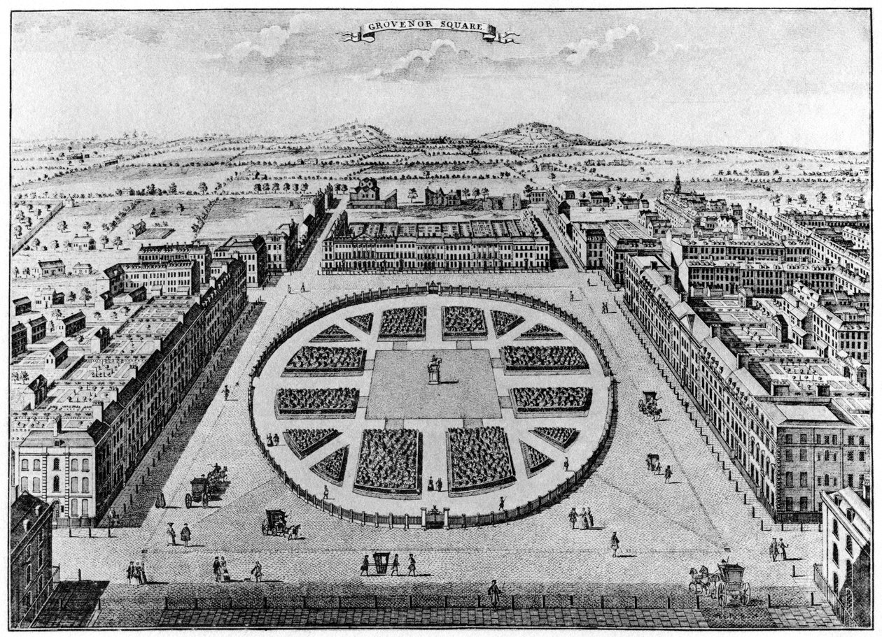 Piazza Grovenor, Londra da Unbekannt