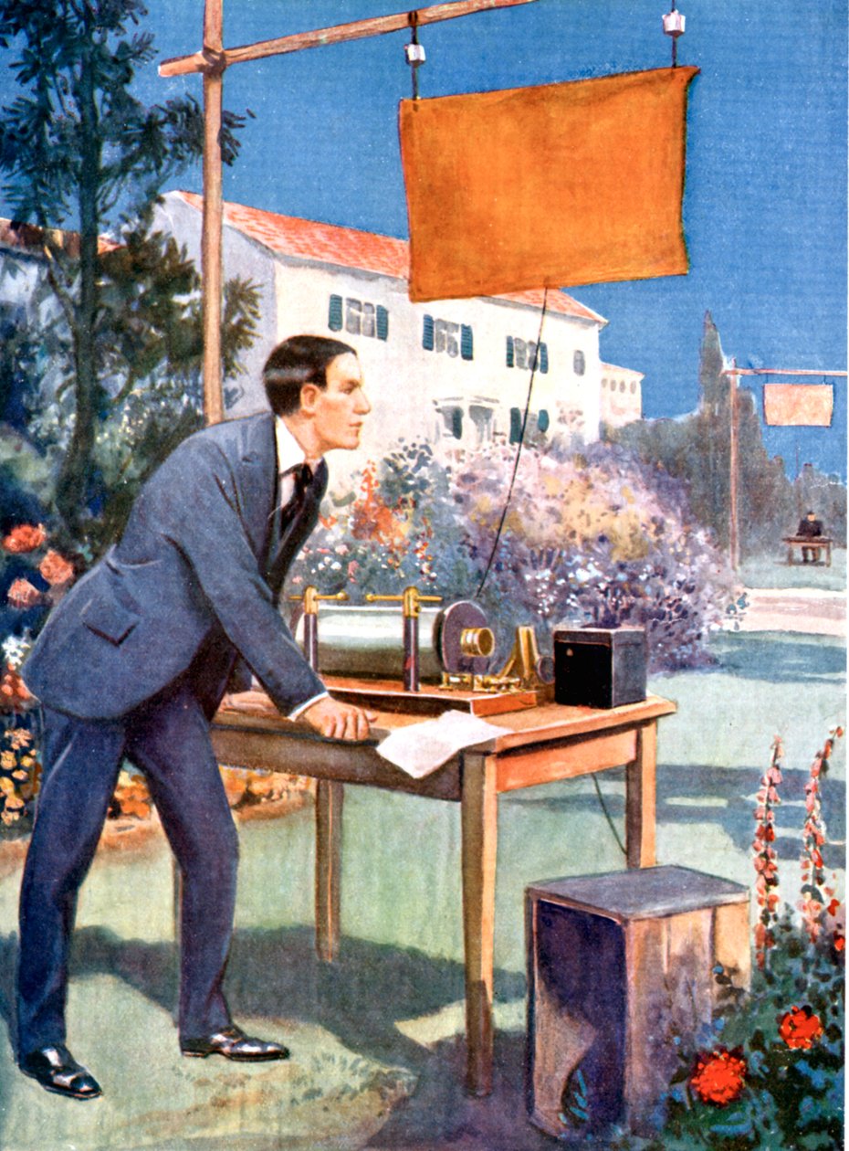 Guglielmo Marconi 1874-1937, fisico e pioniere della radio italiano da Unbekannt