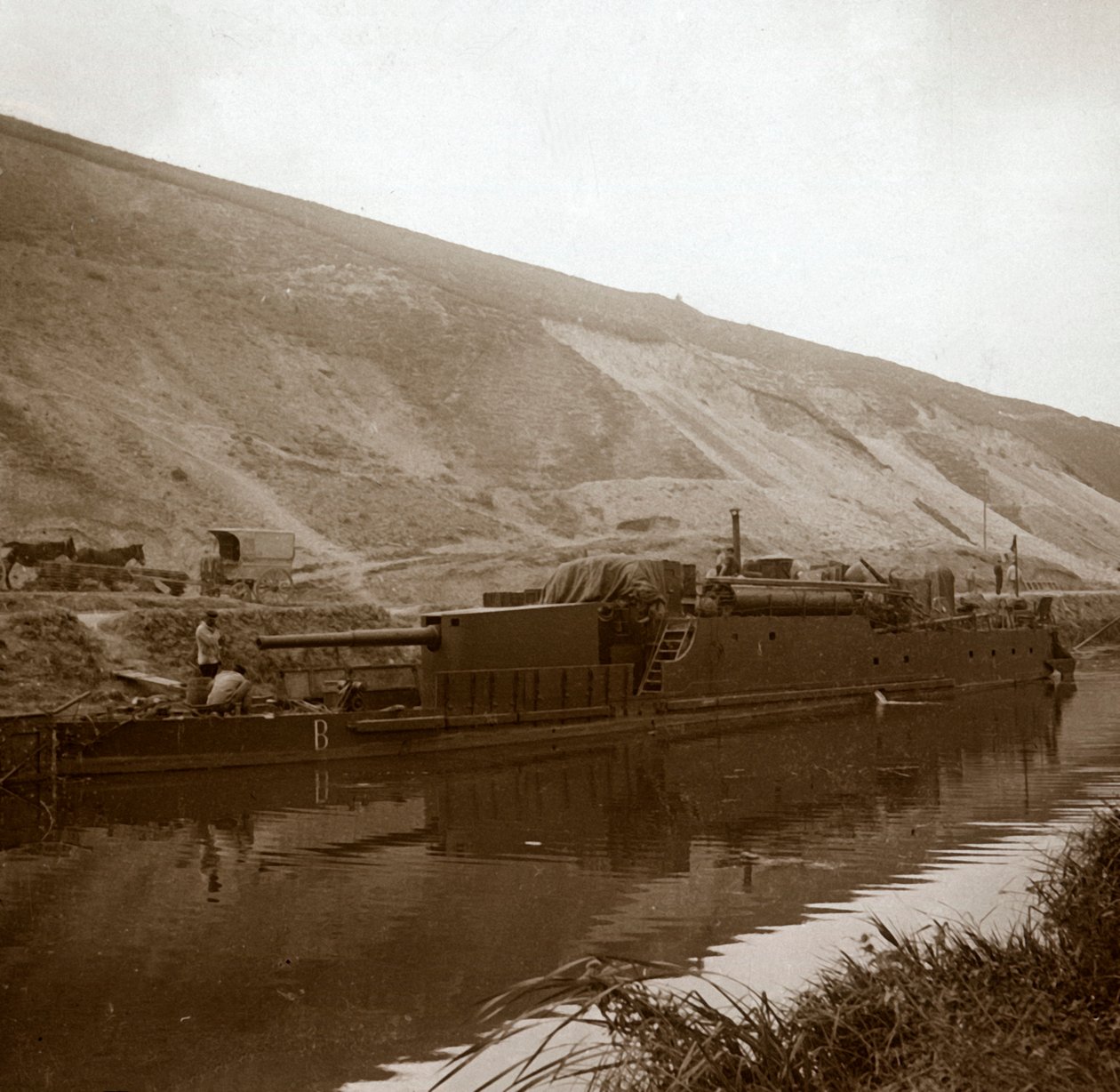 Cannone, Genicourt, nord della Francia, c1914-c1918 da Unbekannt