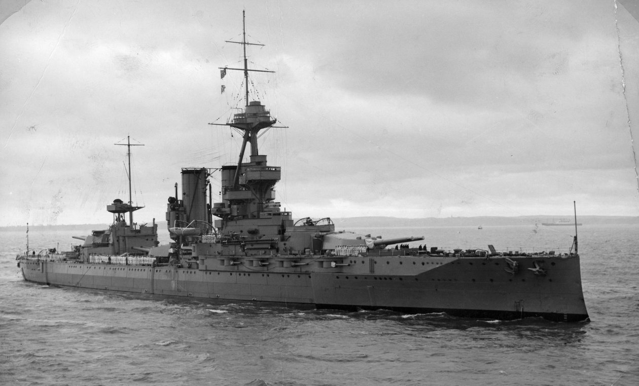 HMS Iron Duke, nave da battaglia britannica, c1936-c1937 da Unbekannt