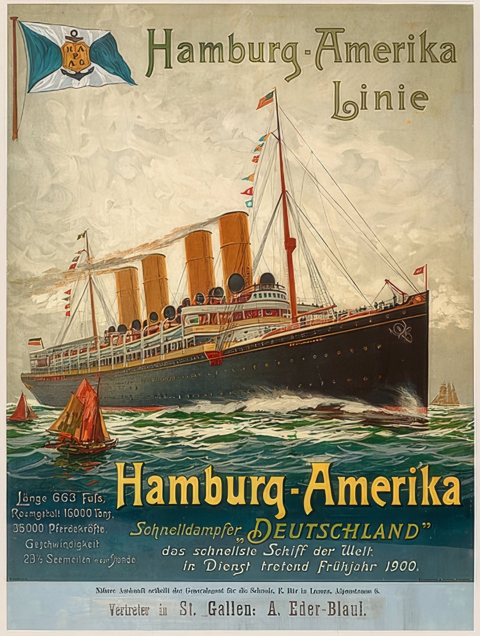 Hamburg-Amerika Linie, Amburgo da Unbekannt