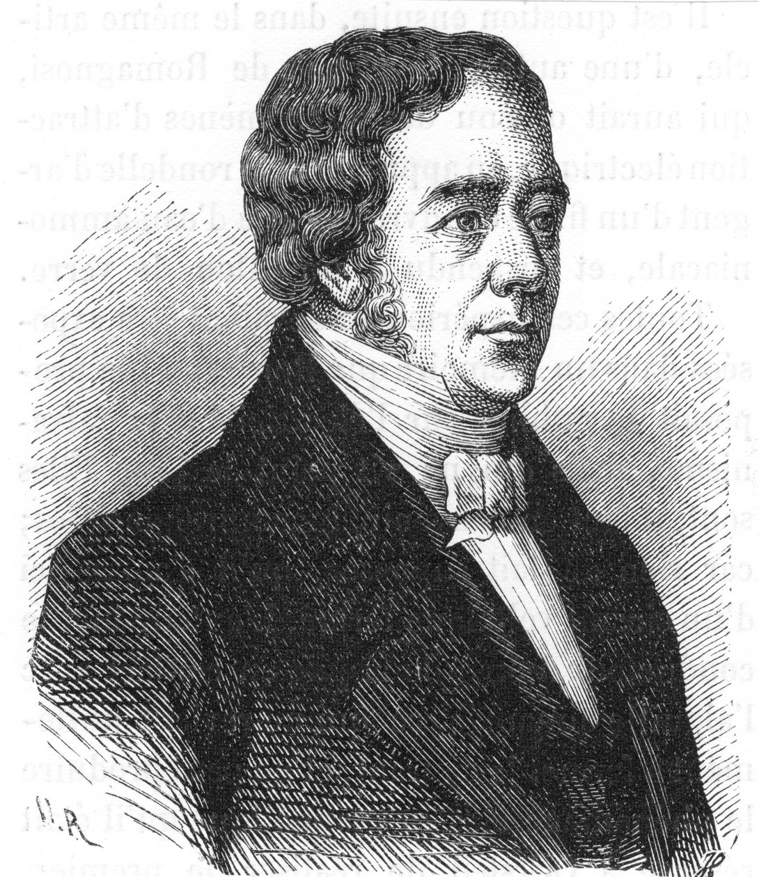 Hans Christian Oersted, fisico danese, [c1870] da Unbekannt