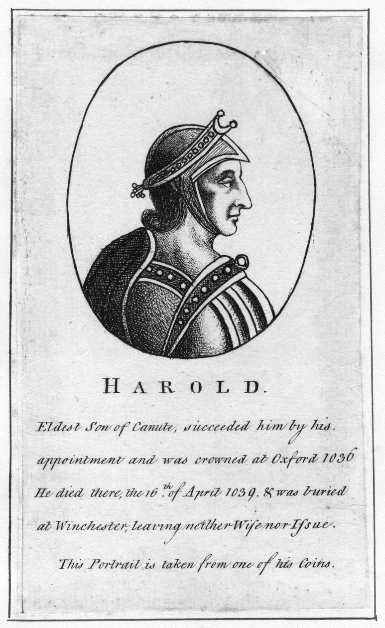 Harold Harefoot, c1015-1040 da Unbekannt