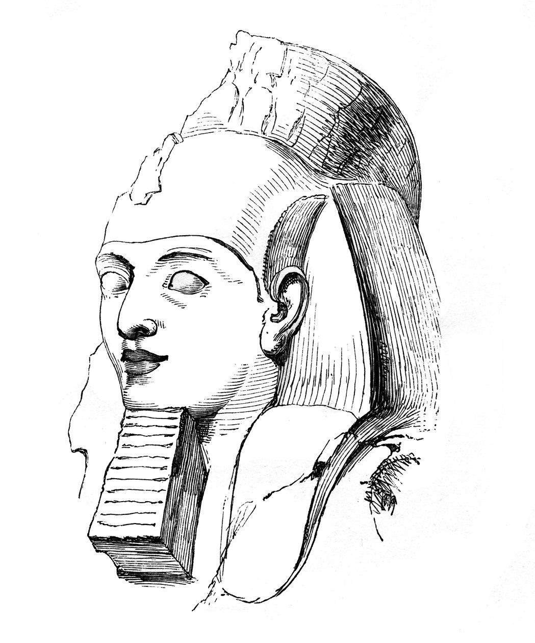 Testa di Ramesse, 1848 da Unbekannt