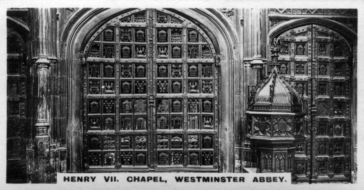 Cappella di Enrico VII, Abbazia di Westminster, Londra, c1920s da Unbekannt