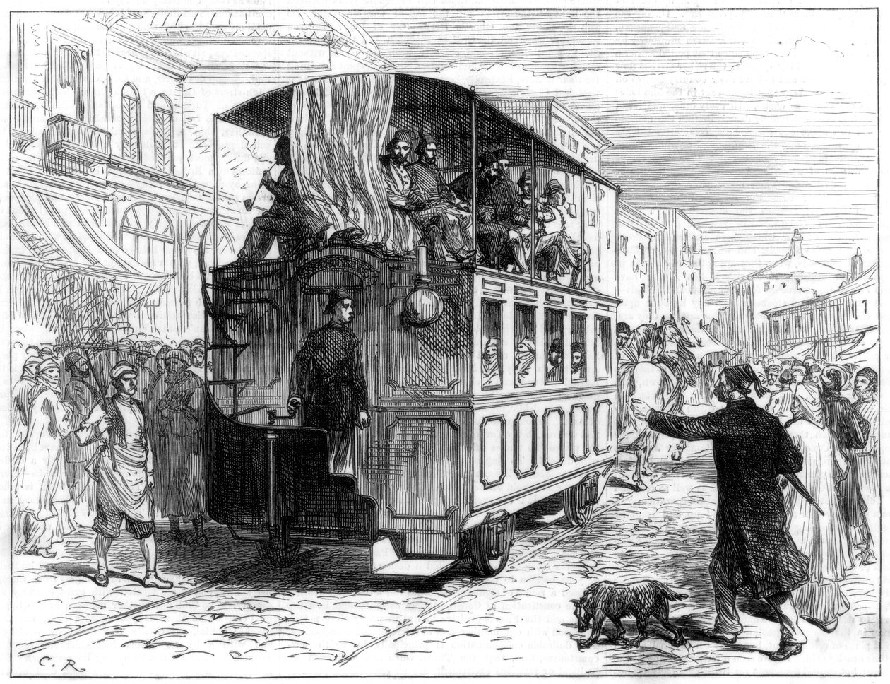 Tram trainato da cavalli, Costantinopoli da Unbekannt