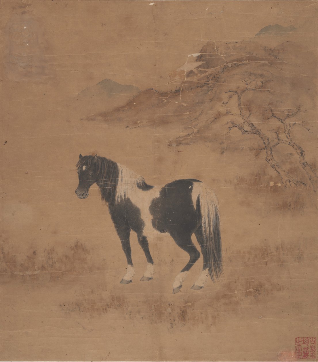 Cavallo e paesaggio da Unbekannt