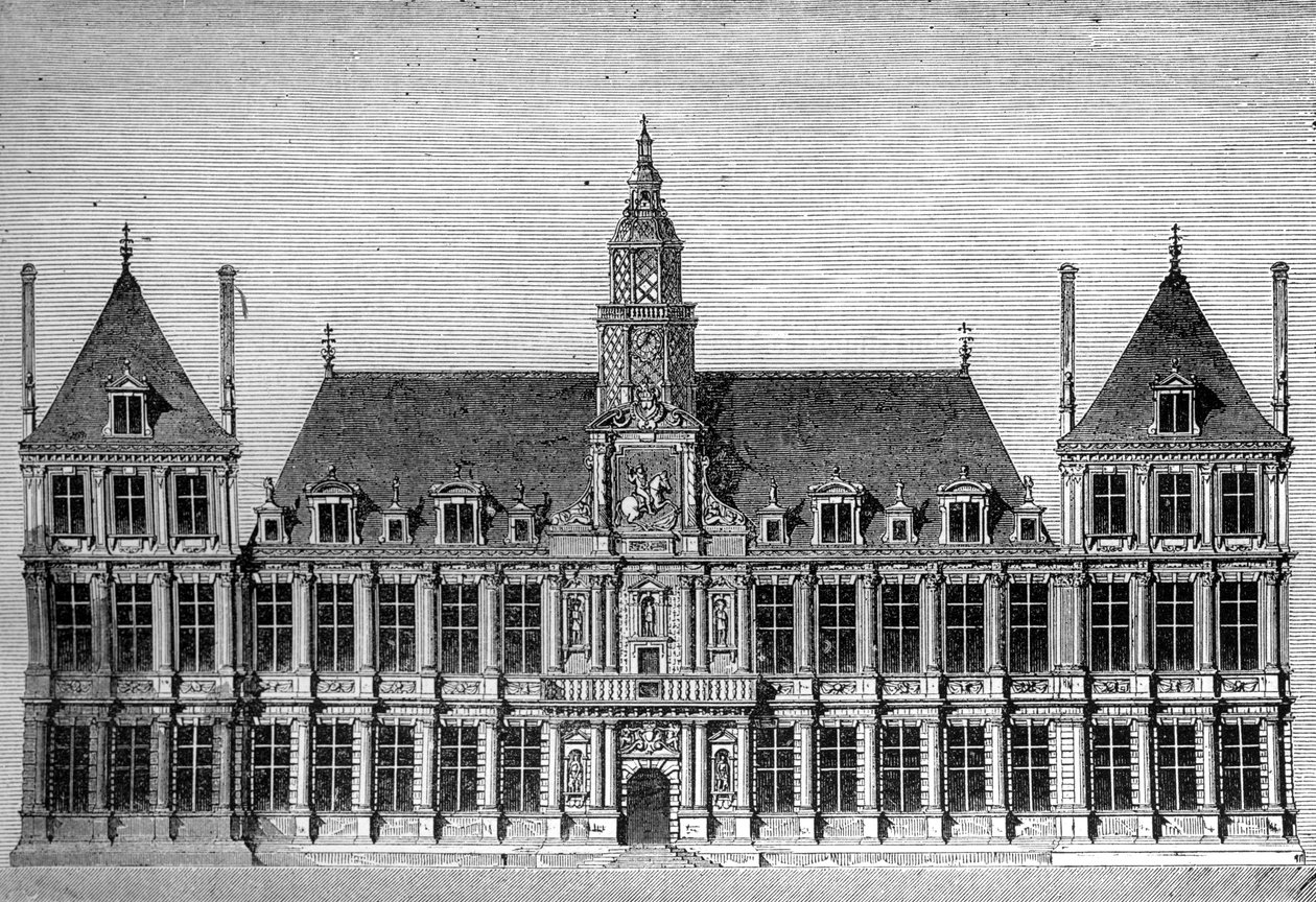 Hotel de Ville, Reims, Francia, 1882-1884 da Unbekannt