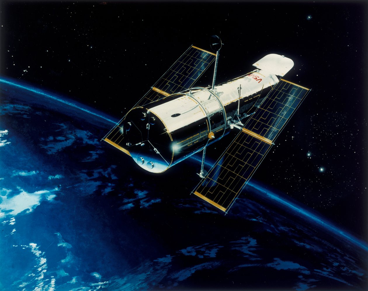 Telescopio spaziale Hubble in orbita, 1980 da Unbekannt
