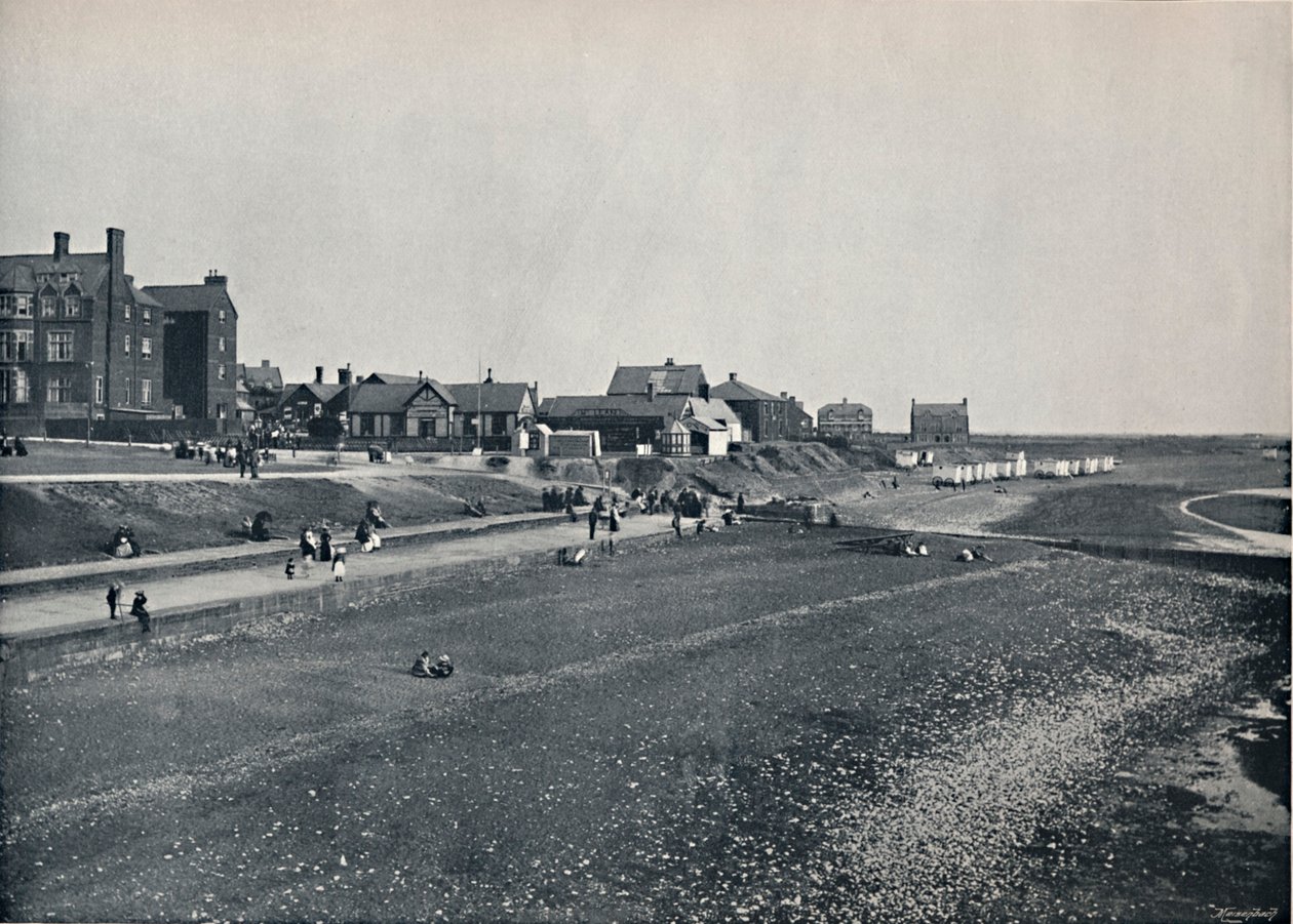 Hunstanton - La riva e la spiaggia, 1895 da Unbekannt