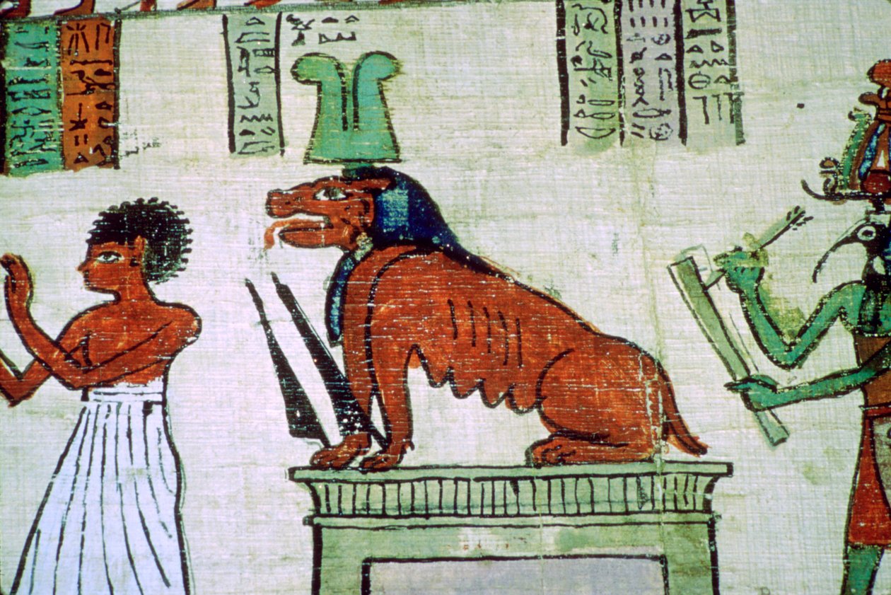 Immagine della divinità egiziana Ammit da Unbekannt