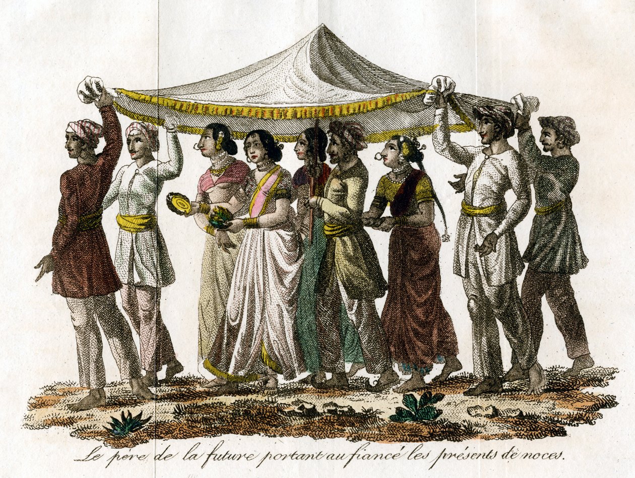 Processione di nozze indiana da Unbekannt