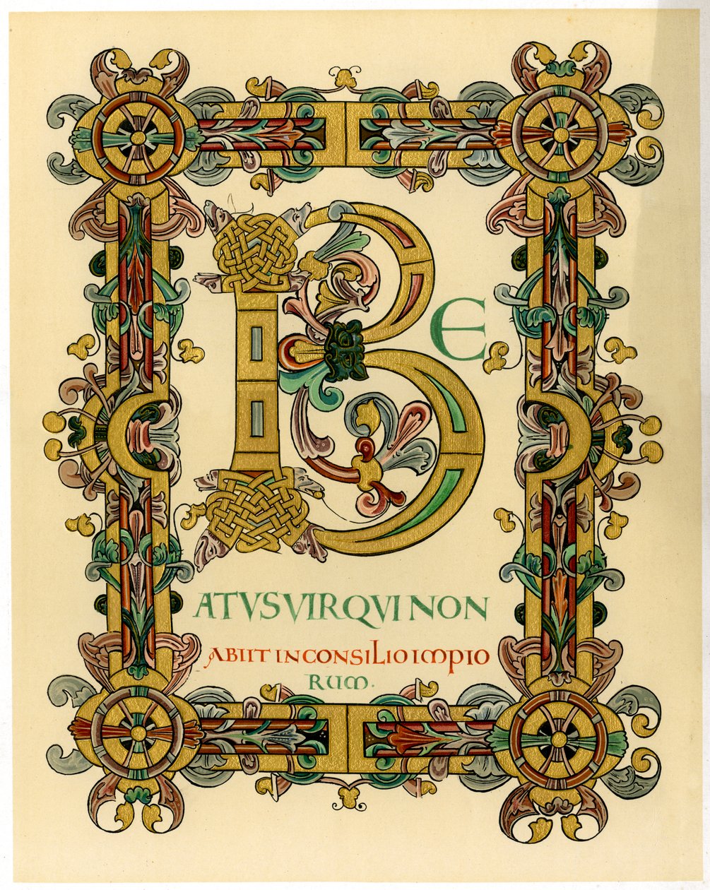 Lettera iniziale B, 1012-1023 da Unbekannt