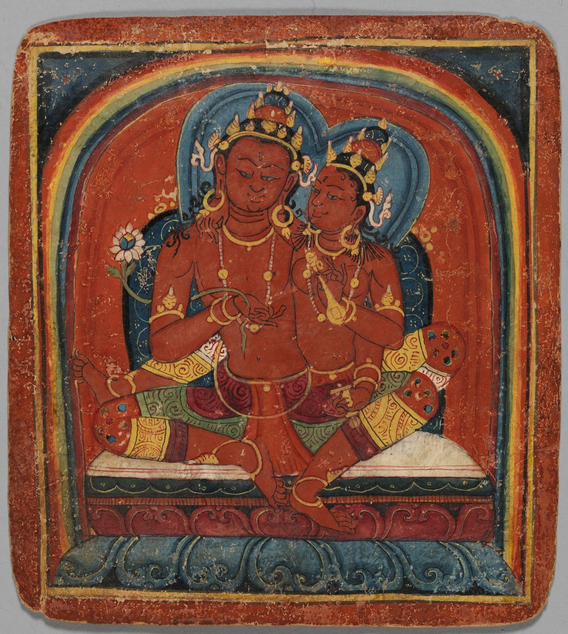Carta di iniziazione Tsakalis: Chenresi Avalokiteshvara, inizio XV secolo da Unbekannt