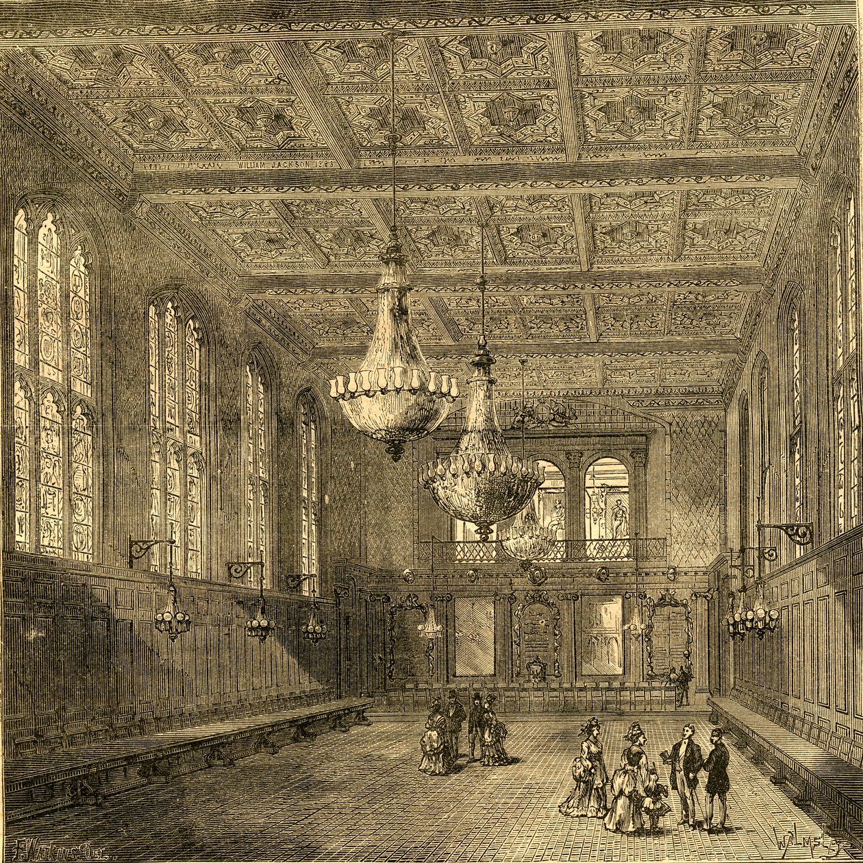 Interno della Merchant Taylors Hall, 1897 da Unbekannt
