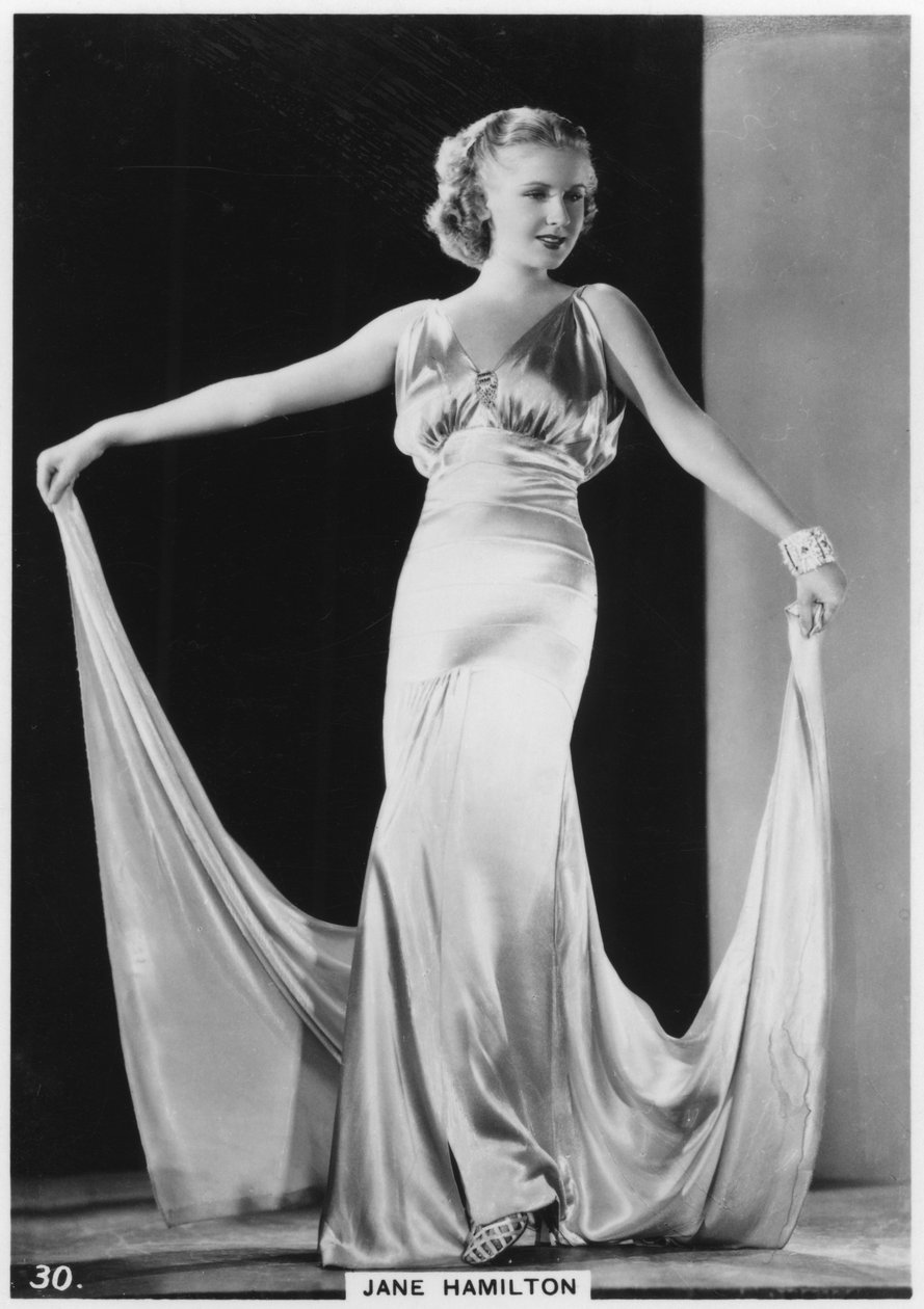 Jane Hamilton, attrice cinematografica americana, c1938 da Unbekannt