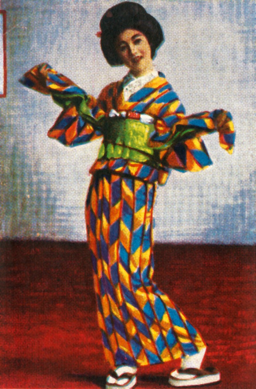 Danzatrice geisha giapponese, c1928 da Unbekannt