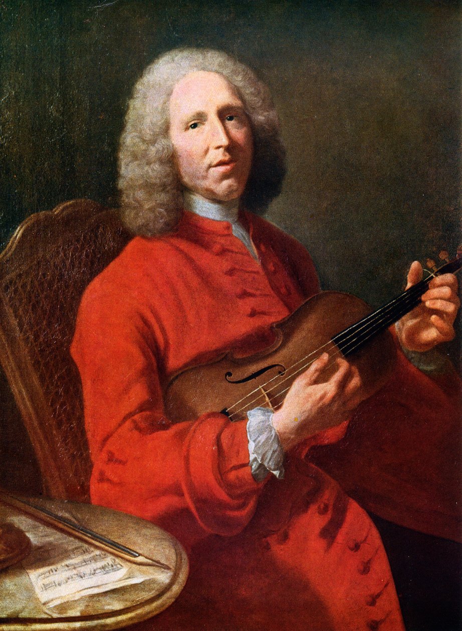 Jean Philippe Rameau 1683-1764, compositore francese da Unbekannt