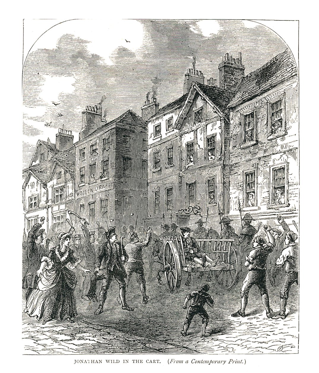 Jonathan Wild nel carro, 1878 da Unbekannt