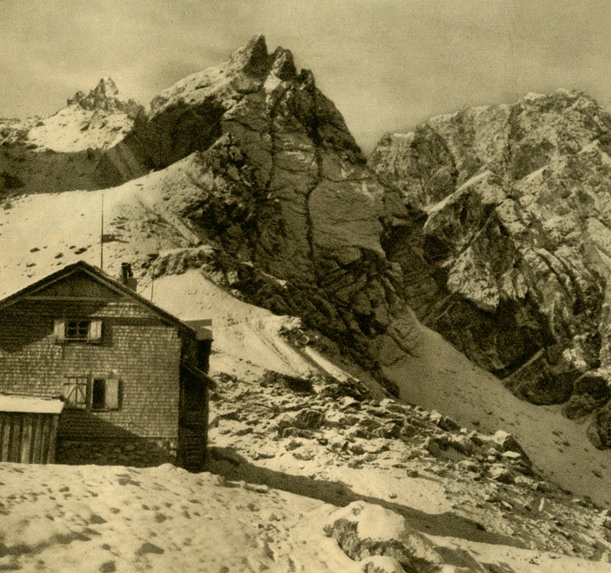 Karlsbaderhütte, Dolomiti di Lienz, Austria, c1935 da Unbekannt