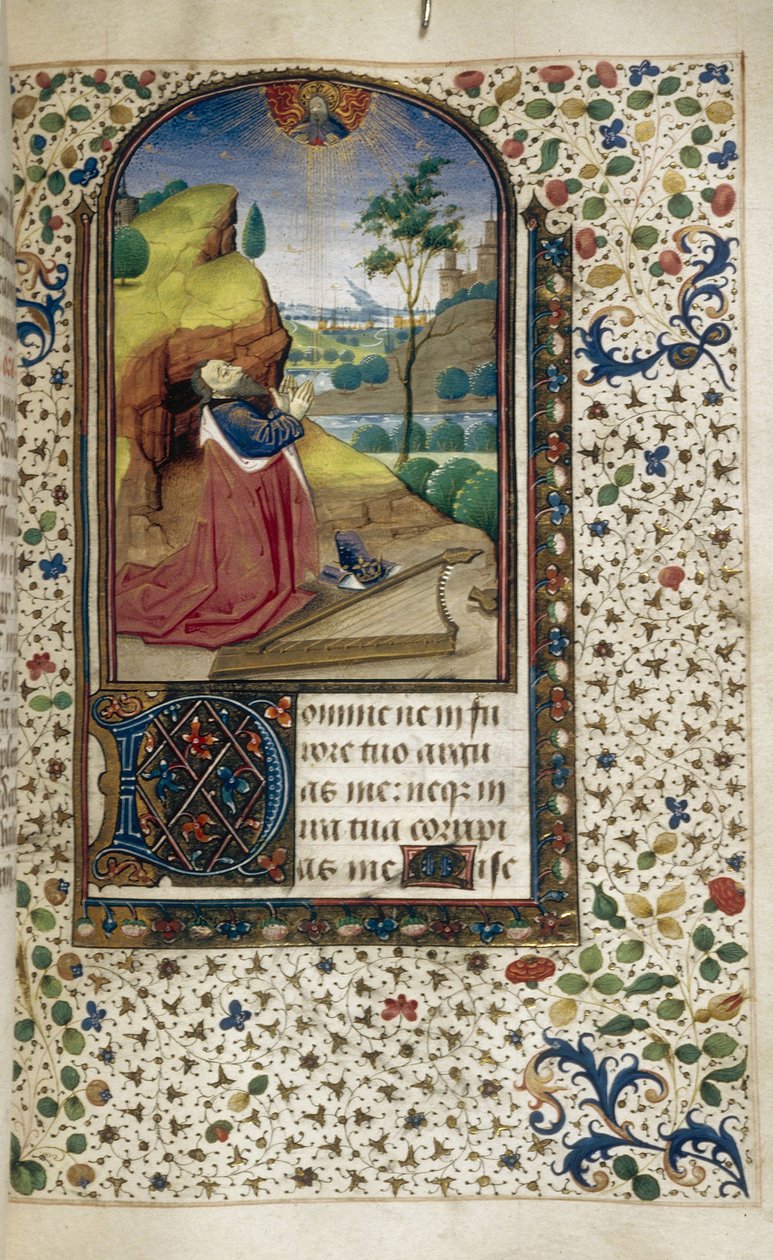 Re Davide in preghiera, Libro delle Ore, 1450-1499 da Unbekannt