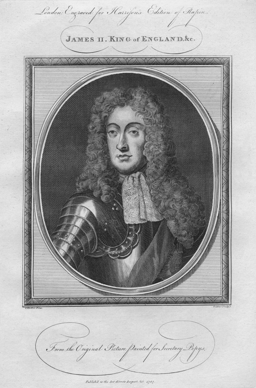 Re Giacomo II, 1787 da Unbekannt