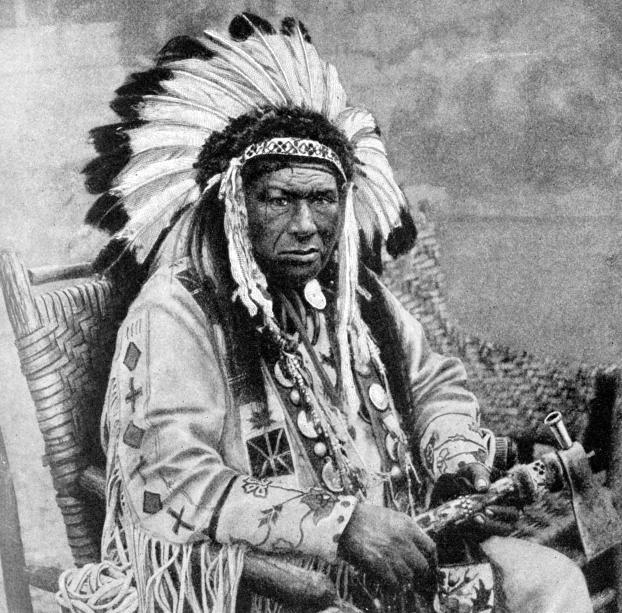 Kinnewankan, capo dei Sioux, 1922 da Unbekannt