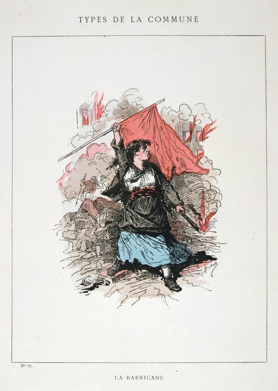 La Barricata, Comune di Parigi, 1871 da Unbekannt