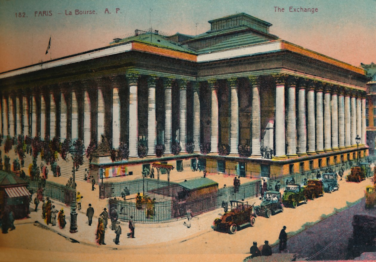 La Borsa, Parigi, c1920 da Unbekannt