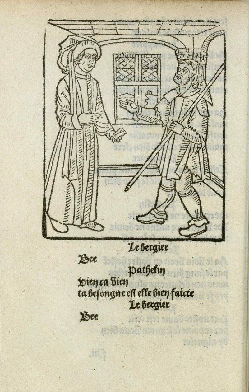 La Farce de maître Pathelin, c. 1490 da Unbekannt