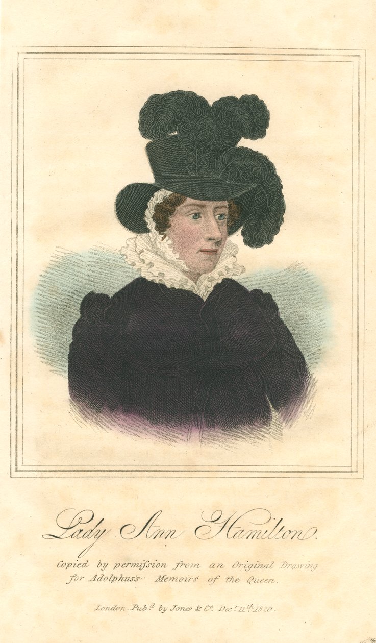 Lady Anne Hamilton, 1820 da Unbekannt