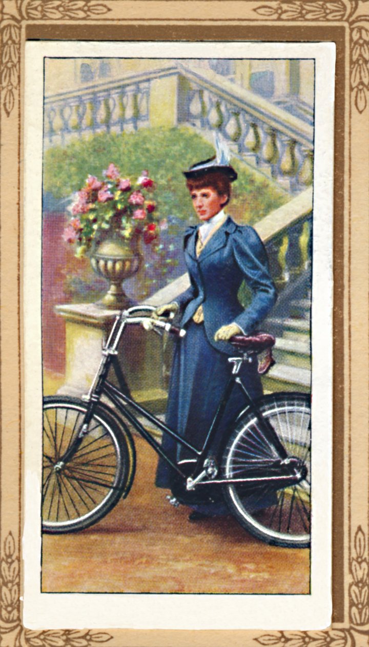 Ciclista donna, 1896, 1939 da Unbekannt