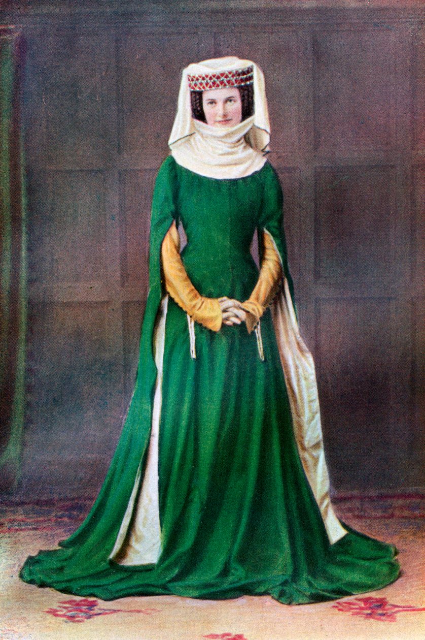 Abito da donna, XIV secolo, 1910 da Unbekannt