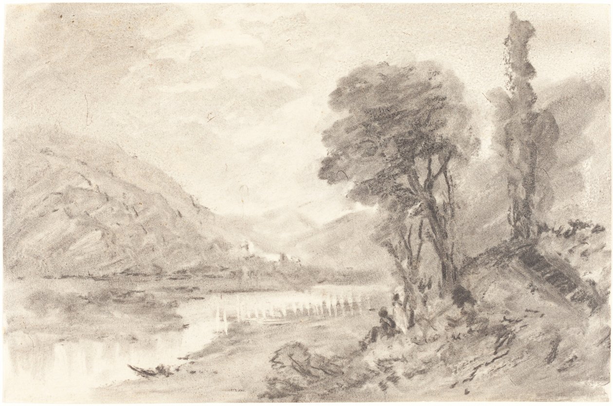 Paesaggio, XIX secolo da Unbekannt