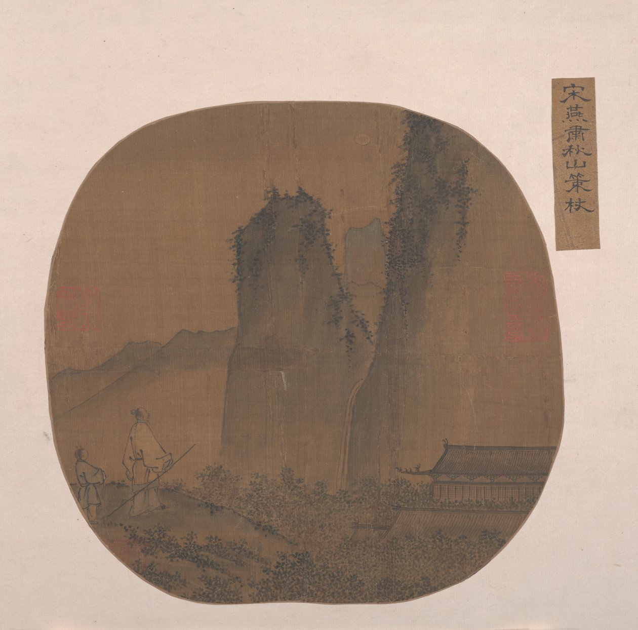 Paesaggio con tempio da Unbekannt